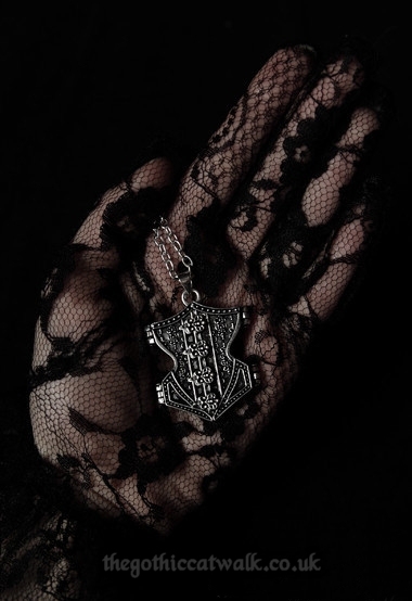 Gothic Burlesque Underbust Corset Necklace