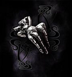 Creeping Familiar Pewter Spider Stud by Alchemy Gothic