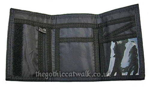 Zebra Skin Skull Punk Wallet Purse