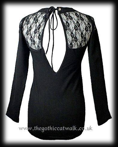 Gothic Punk Lace Corset T-Shirt Top