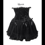 Black Gothic Underbust Corset Tutu Skirt