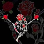 Rose Heart Tattoo Necklace by Alchemy UL17