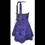 Sexy Purple Halter Neck Gothic Mini Dress