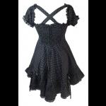 Hell Bunny Black & White Polka Dot Angelica Dress