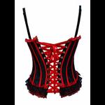 Black & Red Satin Wench Style Corset