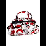 Skulls & Roses Holdall Style Bag - White