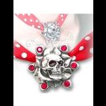 Skull Rose Choker Necklace by Alchemy UL17