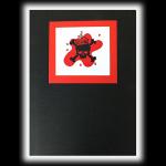 Handmade Gothic Punk Card - Skull with Crown