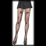 Cobweb & Skull Gothic Tights