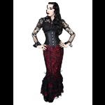 Red & Black Lace Gothic Corset Skirt