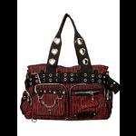 Red & Black Striped Alternative Bag by Banned