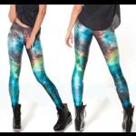 Cosmic Galaxy Print Leggings