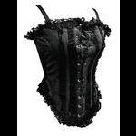 Raven Black Velvet & Lace Gothic Corset