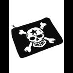 Black Gothic Punk Purse with White Skull