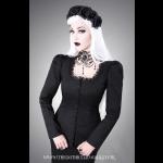 Black Button Gothic Blouse - Restyle