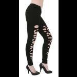 Hell Bunny Black Holey Leggings