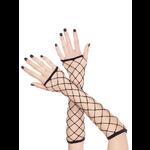 Black Fence Net Gothic Punk Gloves