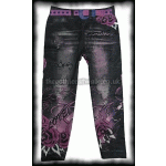 Tattoo Print Cropped Leggings
