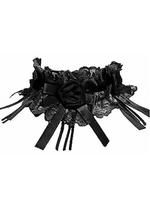 Black Lace & Roses Gothic Choker
