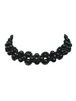 Gothic Victorian Black Beaded Choker #5