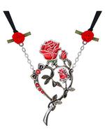 Rose Heart Tattoo Necklace by Alchemy UL17