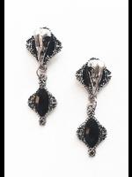 Restyle Raven's Skull Gothic Earrings