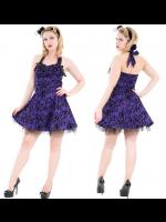 Sexy Purple Halter Neck Gothic Mini Dress