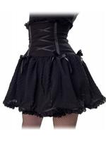 Black Gothic Underbust Corset Tutu Skirt