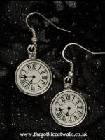 Steampunk Miniature Clock Earrings