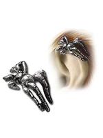 Creeping Familiar Pewter Spider Stud by Alchemy Gothic