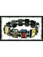 Religious Icon Hemetite Tile Bracelet