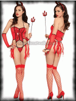 Sexy Red She-Devil Costume