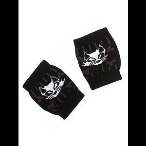 Gothic Punk Fingerless Gloves - Evil Cat