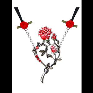 Rose Heart Tattoo Necklace by Alchemy UL17