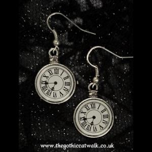 Steampunk Miniature Clock Earrings