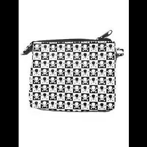 Black and White Mini Skulls Punk Coin Purse